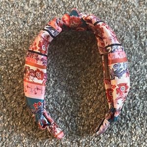 Anthropologie Kachel Pink Floral Silk Headband